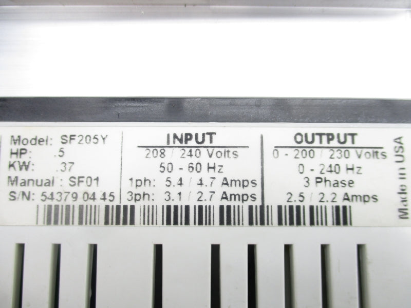 AC TECH SF205Y 208/240V 5.4/4.7A NUPI