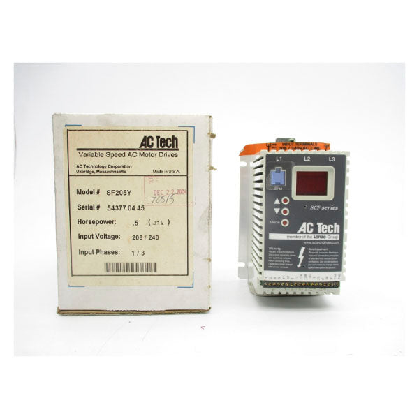 AC TECH SF205Y 208/240V 5.4/4.7A NSMP