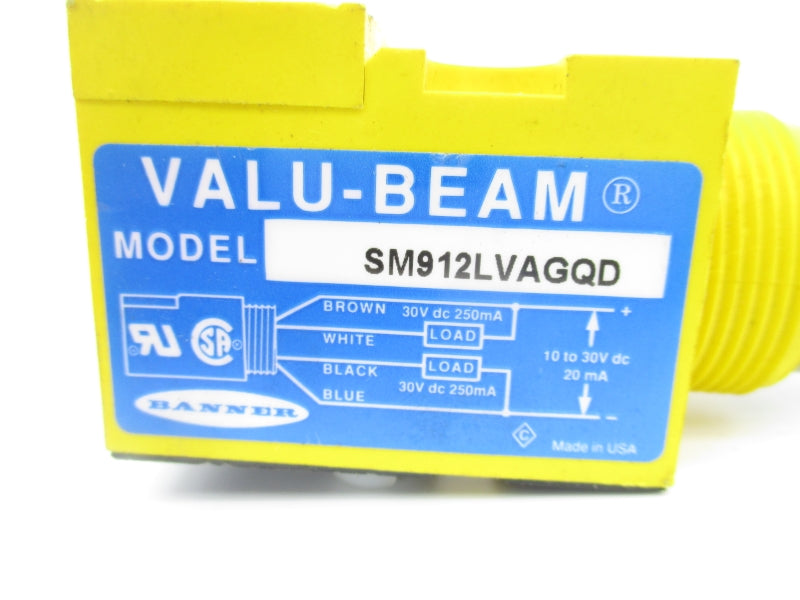 BANNER ENGINEERING SM912LVAGQD 10-30VDC NSNP