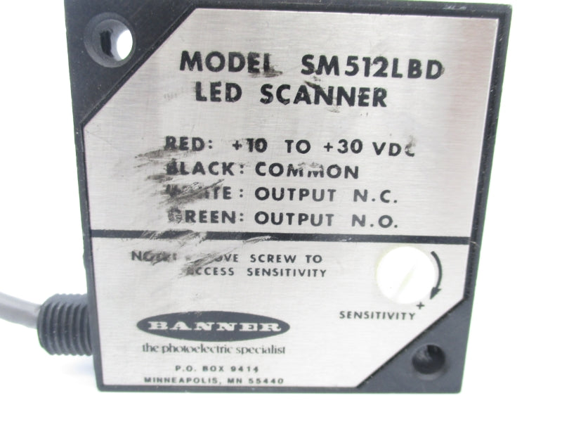 BANNER ENGINEERING SM512LBD 10-30VDC (AS PICTURED) NSNP