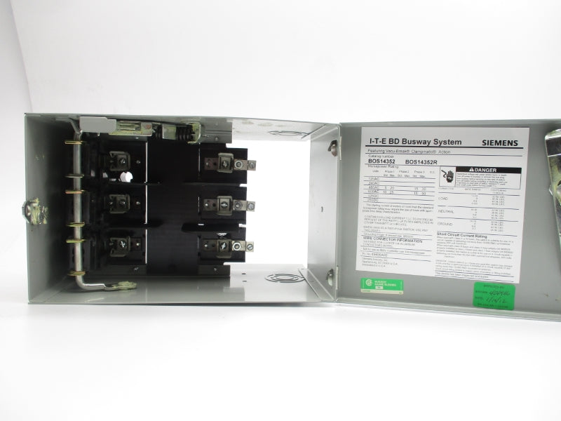 SIEMENS BOS14352 600VAC 60A (AS PICTURED) NSMP