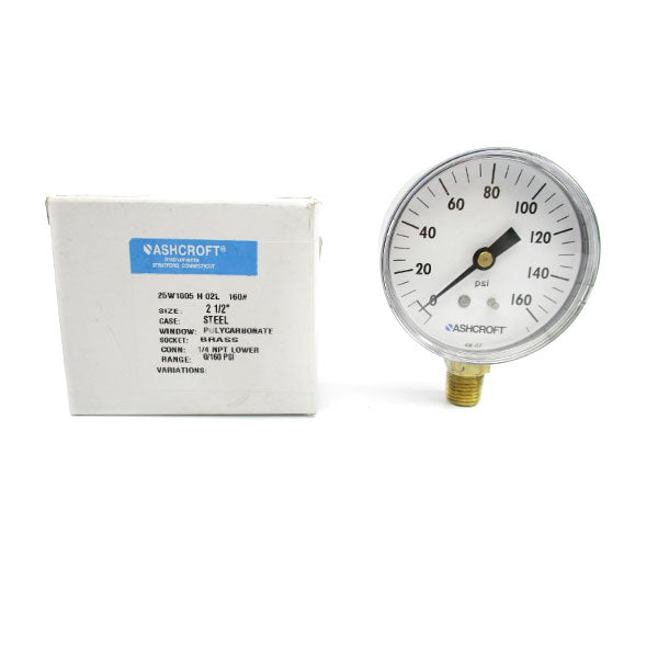 ASHCROFT 25W1005H02L 0-160PSI NSMP