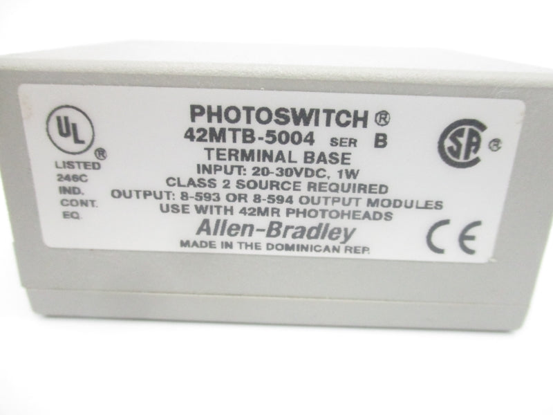 ALLEN BRADLEY 42MTB-5004 SER. B 20-30VDC (WH) NSMP