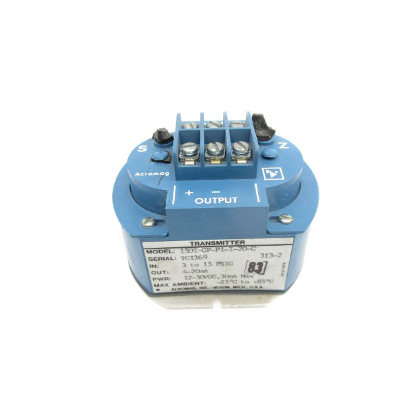 ACROMAG 150T-GP-P1-I-20-C 12-50VDC 3-15PSI UNMP