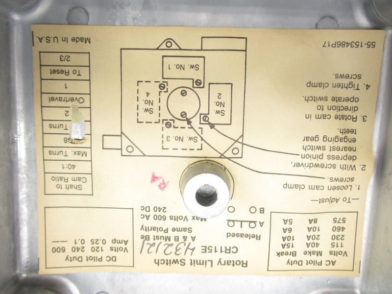 GENERAL ELECTRIC CR115E432121 600VAC NSNP