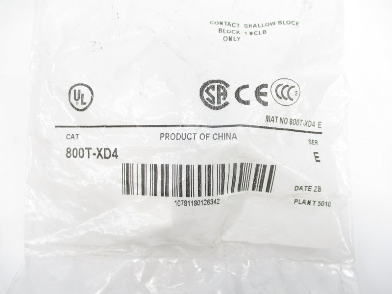 ALLEN BRADLEY 800T-XD4 SER. E NSMP