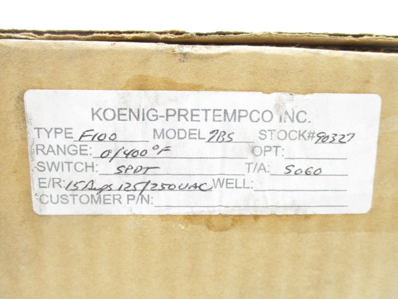 KOENIG PRETEMPCO F100 7BS 250VAC 15A NSFS