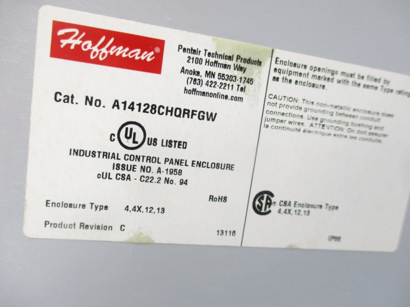 HOFFMAN A14128CHQRFGW NSMP