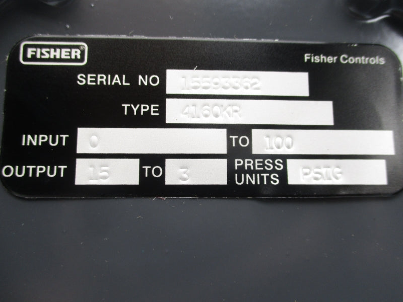 FISHER 4160KR 0-100PSI NSMP