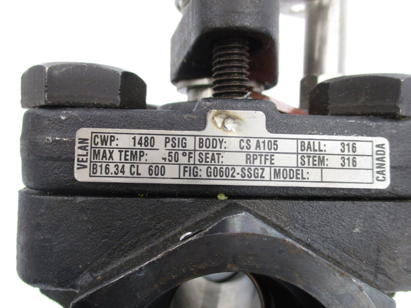 VELAN G0602-SSGZ 1480PSI 1-1/2" UNMP