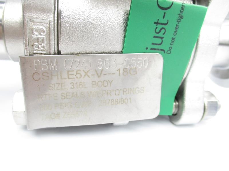 PBM CSHLE5X-V---18G 800PSI 1" NSNP