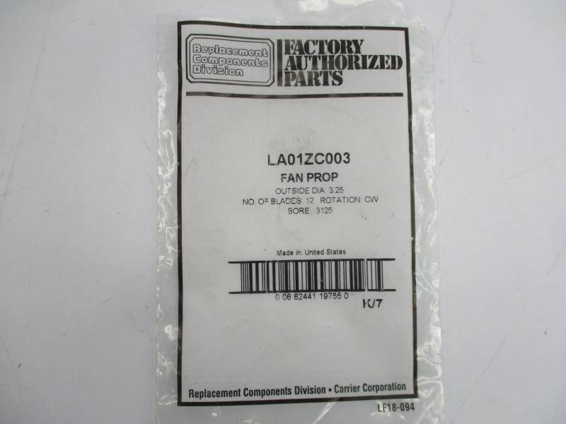 CARRIER LA01ZC003 NSMP