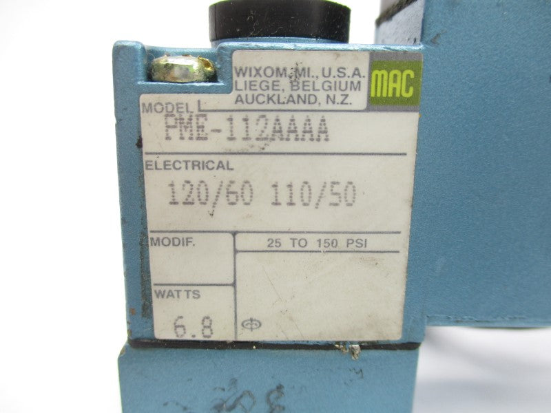MAC PME-112AAAA 110/120V 25-150PSI UNMP