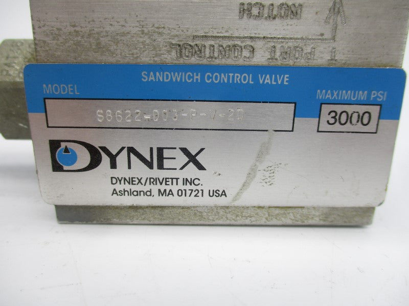 DYNEX S8622-D03-P-V-20 3000PSI UNMP