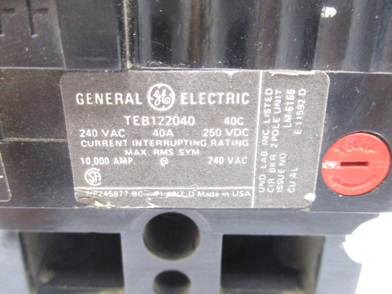 GENERAL ELECTRIC TEB122040 240VAC 40A UNMP
