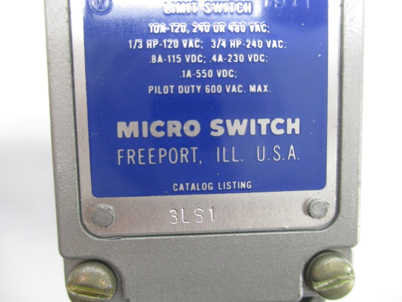 MICRO SWITCH 3LS1 480VAC 10A NSMP
