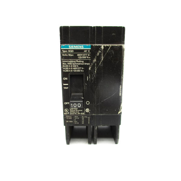 SIEMENS BQD2100 480/277V 100A UNMP