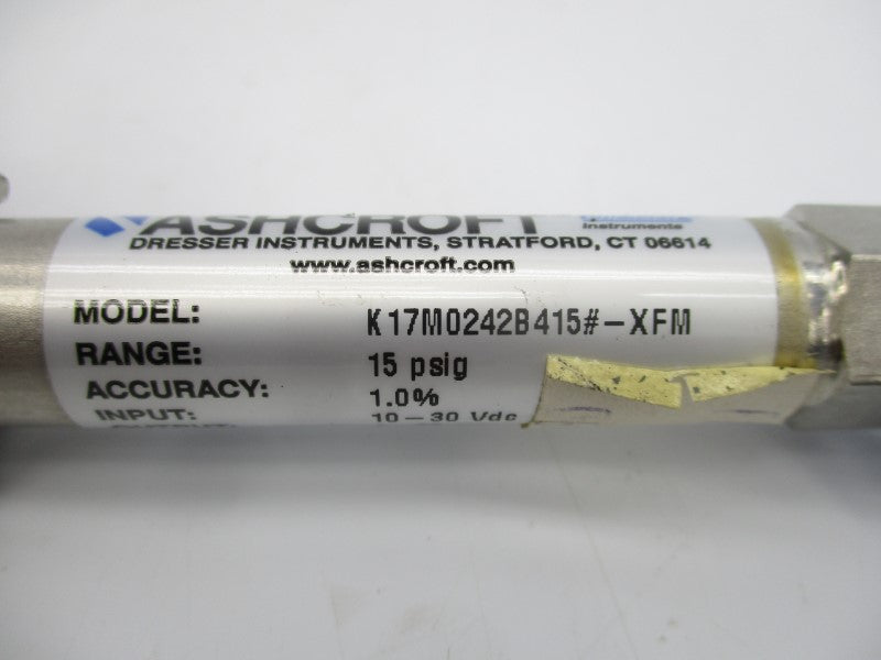 ASHCROFT K17M0242B415#-XFM 10-30VDC 15PSI NSNP