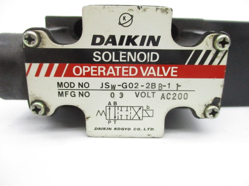 DAIKIN JSW-G02-2BB-11 200VAC UNMP