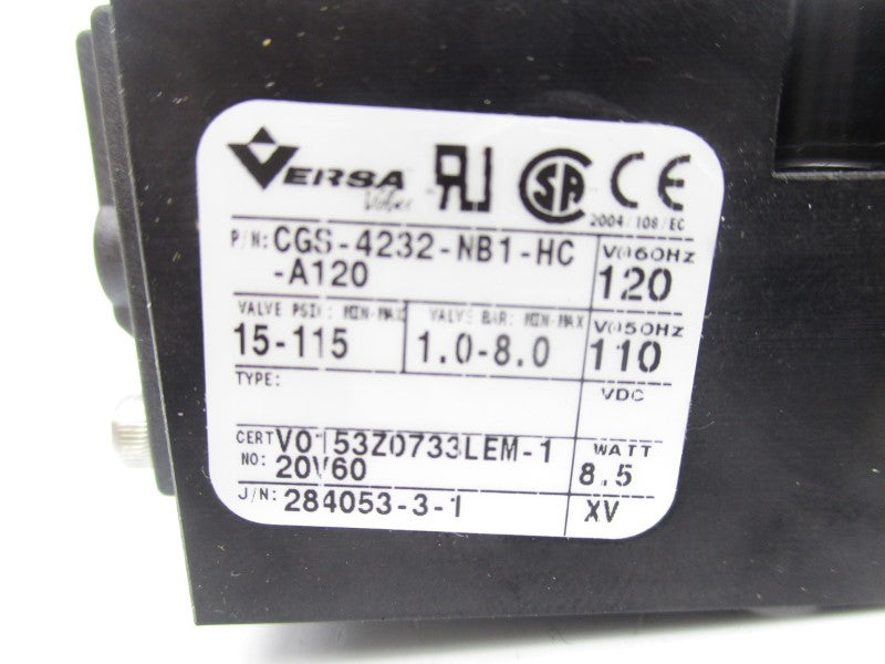 VERSA CGS-4232-NB1-HC-A120 120V 15-115PSI NSMP