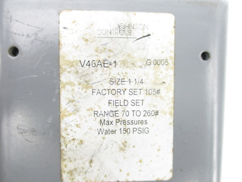 JOHNSON CONTROLS V46AE-1 1-1/4" UNMP