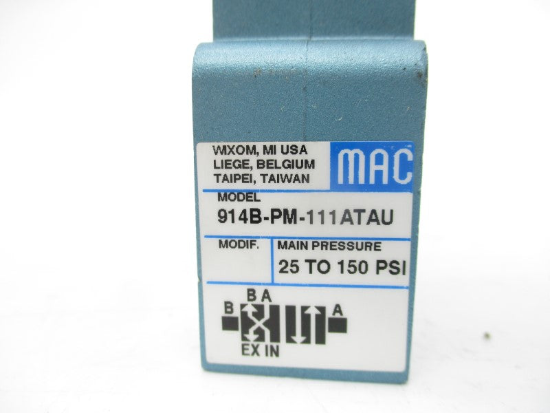 MAC 914B-PM-111ATAU 110/120V 25-150PSI NSMP