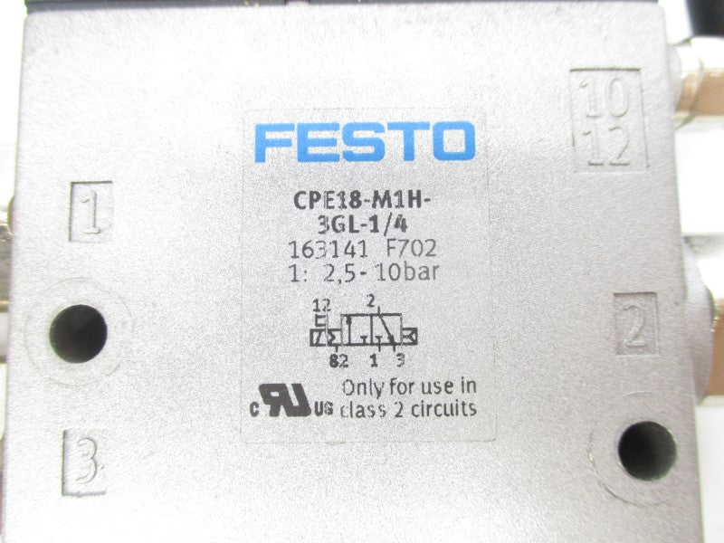 FESTO CPE18-M1H-3GL-1/4 163141 24VDC UNMP
