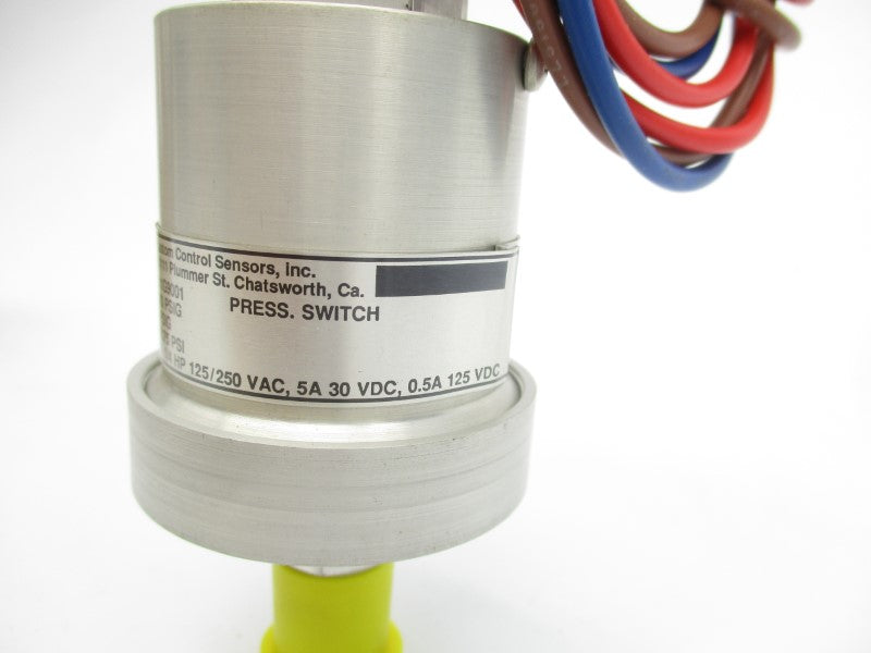 CUSTOM CONTROL 611G9001 125/250VAC 11A 500PSI NSMP