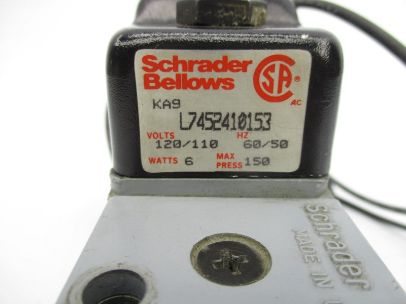 SCHRADER BELLOWS L7452410153 120/110V 150PSI UNMP