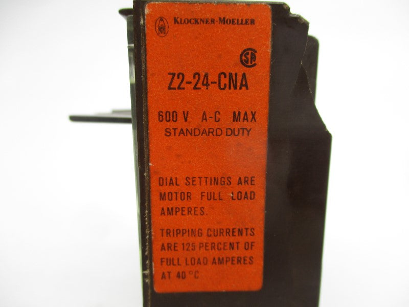 KLOCKNER MOELLER Z2-24-CNA 600VAC 16-24A UNMP