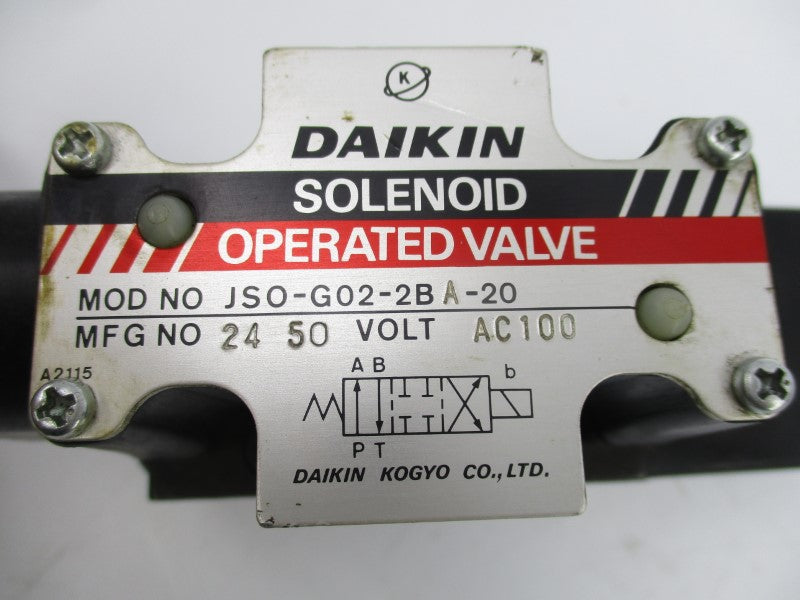 DAIKIN KOGYO JSO-G02-2BA-20 100VAC UNMP