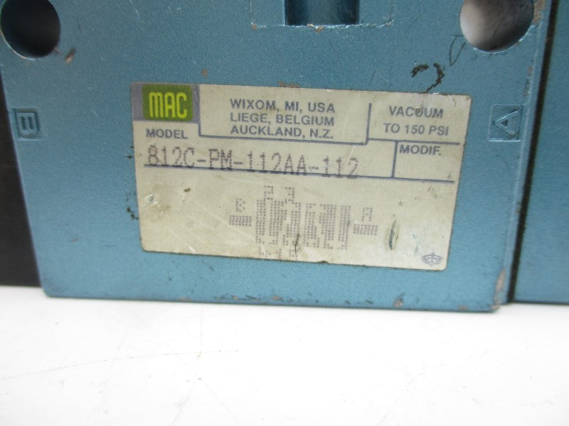 MAC 812C-PM-112AA-112 150PSI UNMP