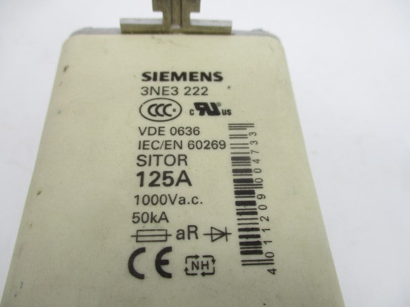 SIEMENS 3NE3222 1000VAC 125A NSNP