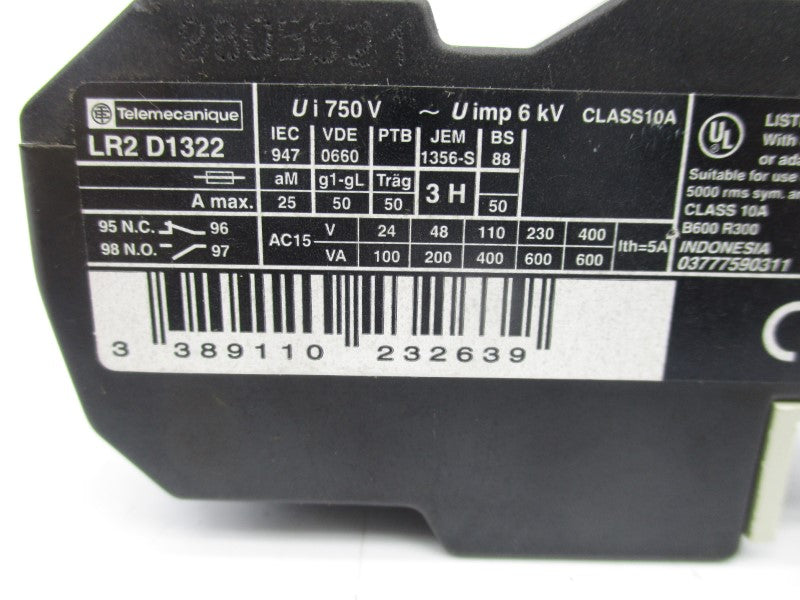 TELEMECANIQUE LR2D1322 600V 17-25A NSNP