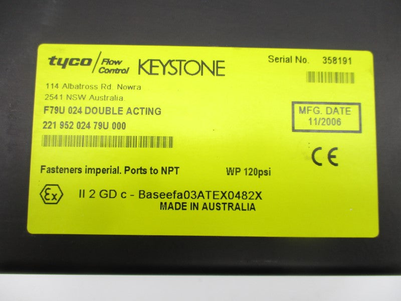 TYCO F79U024 120PSI NSMP
