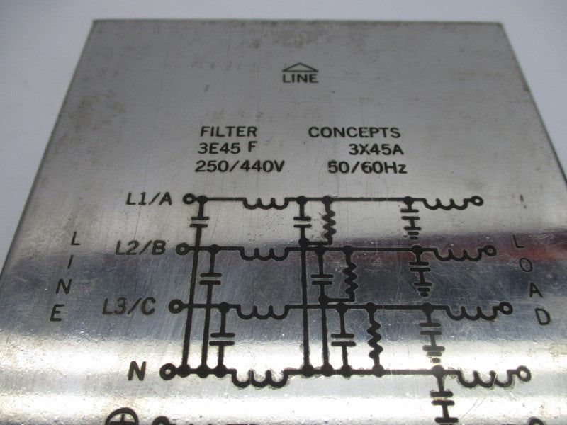 FILTER CONCEPTS 3E45F 250/440V NSNP