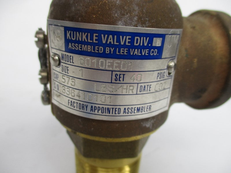 KUNKLE 6010EE01 40PSI 1" NSNP