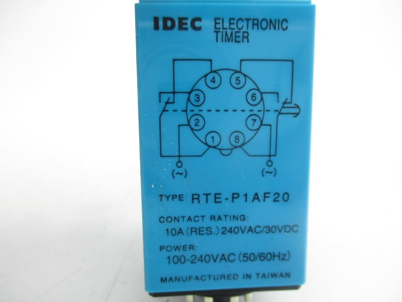 IDEC RTE-P1AF20 100-240VAC 10A 0-1M NSMP