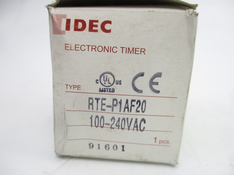 IDEC RTE-P1AF20 100-240VAC 10A 0-1M NSMP