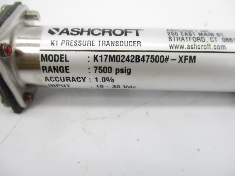 ASHCROFT K1-7-M02-42-B4-XFM 10-30VDC 7500PSI NSMP