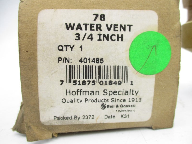 HOFFMAN 78 401485 150PSI 3/4" NSMP