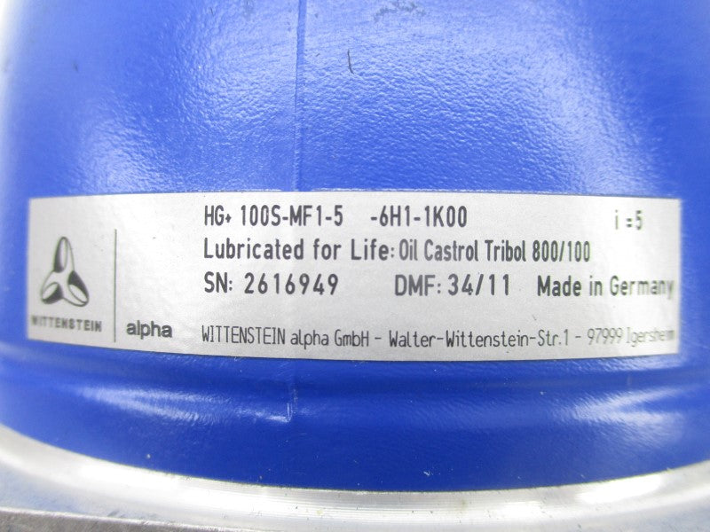WITTENSTEIN HG+100S-MF1-5-6H1-1K00 NSNP