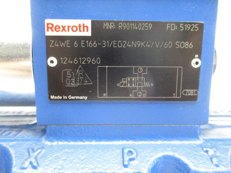 REXROTH 4WRLE16X200M-30/G24K0/A1WG02M-776 0811404253 24V 2.5A NSNP
