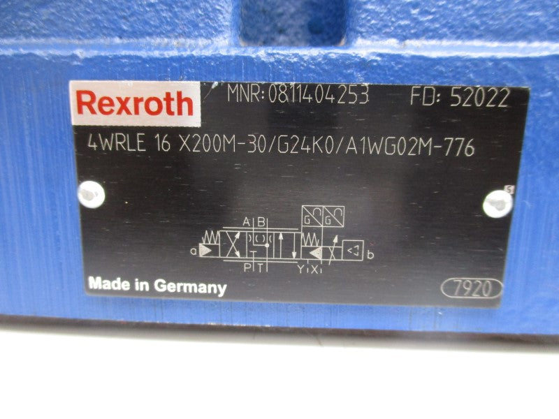 REXROTH 4WRLE16X200M-30/G24K0/A1WG02M-776 0811404253 24V 2.5A NSNP