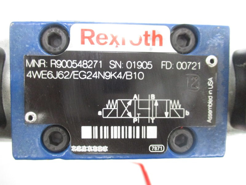 REXROTH 4WEH16J72/6EG24N9K4/B10 R900972458 24VDC 1.25A NSNP