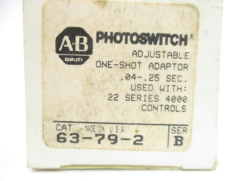 ALLEN BRADLEY 63-79-2 SER. B .04-.25S (BK/YL) NSMP