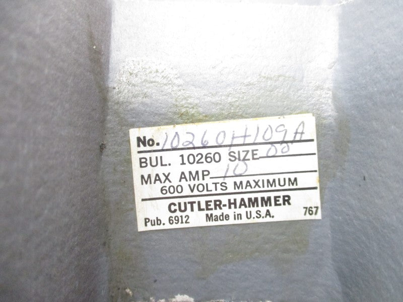 CUTLER HAMMER 10260H109A 600V 10A NSNP