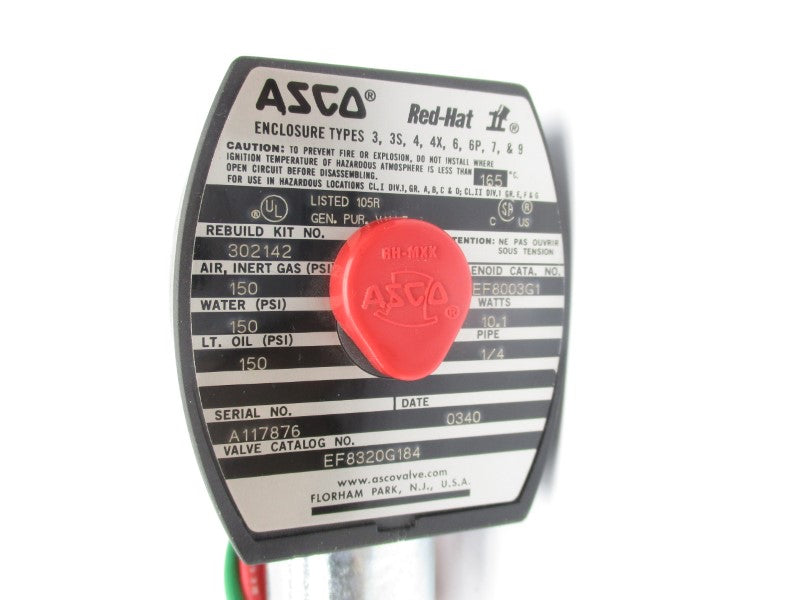 ASCO EF8320G184 110/120V 120PSI NSNP