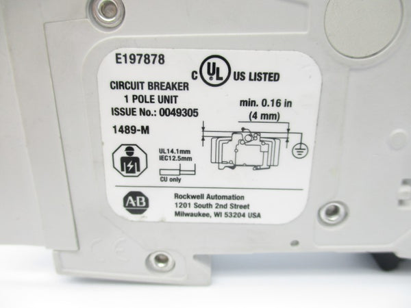 ALLEN BRADLEY 1489-M1C010 SER. D 277VAC 1A NSNP