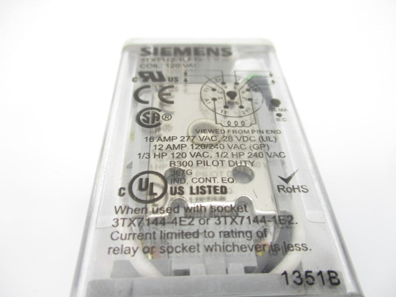 SIEMENS 3TX7112-1LF13 120VAC NSNP